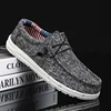 Men's Breathable Casual Canvas Slip Shoes Comfort Slip-on Loafer Soft Penny Loafers for Men Lightweight Driving Boat Shoes 6