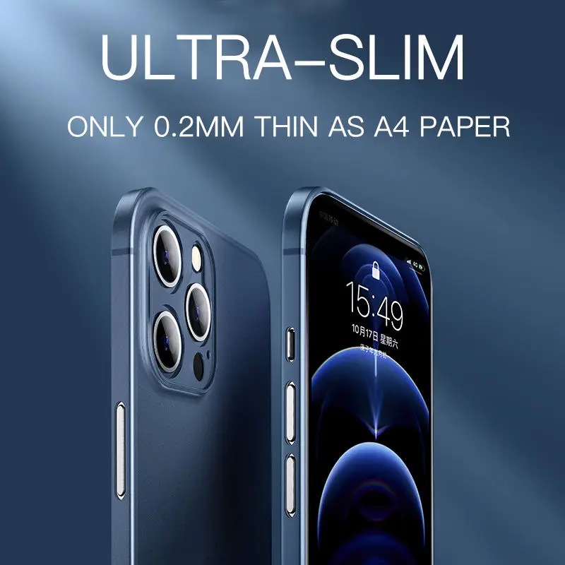 Sleek Translucent Ultra Thin Matte Frosted Phone Case