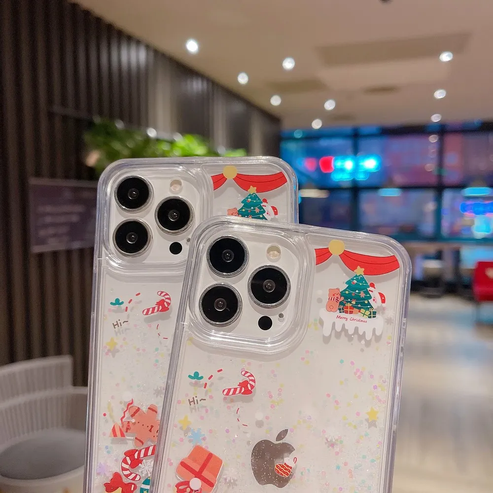 Christmas Glitter Iphone Case