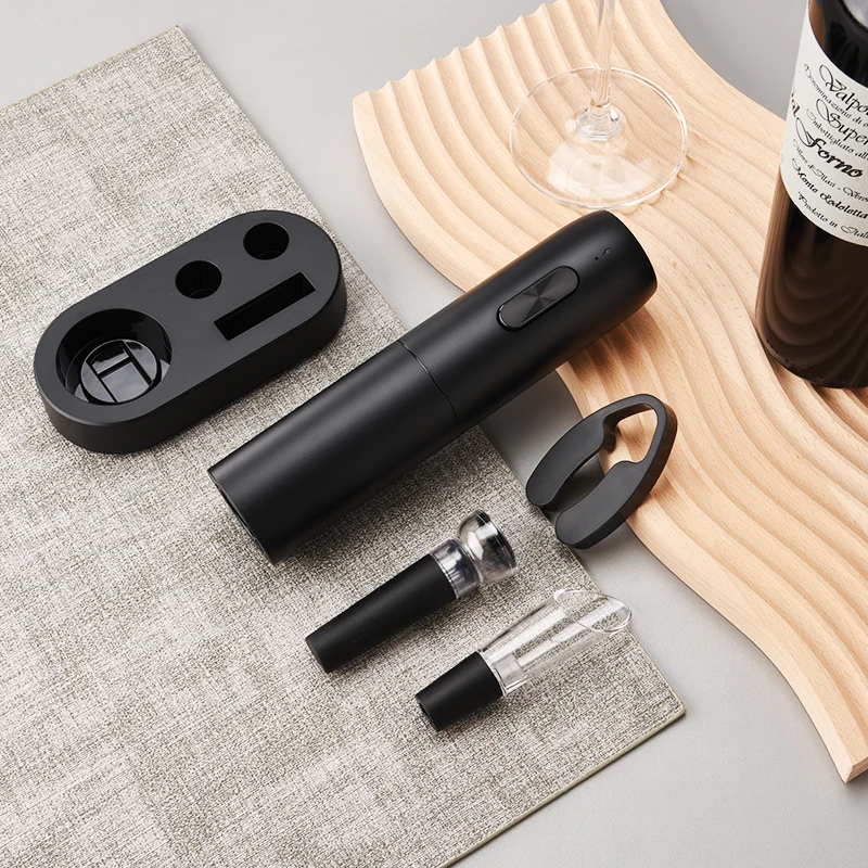 Wine Opener Electric Automatic Red Wine Corkscrew Rechargeable with Charging Base Kitchen Gadgets