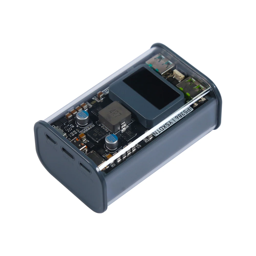 Caixa da Bateria para o Telefone do Portátil Pd45w 0.96 Tela Colorida Ips 21700 Soldadura Células Nenhum qc Pps Afc Carregamento Rápido Banco do Poder Diy - Image 5