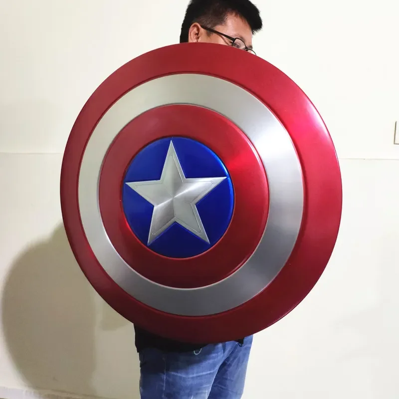 

Cosplay 1/1 60cm full metal Captain America Shield Perfect Version Unpainted/Painted weapons Costume party Anime stage show prop