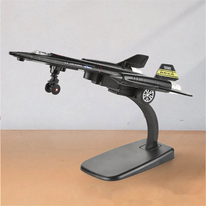 Lega Sr-71 Blackbird Tattico Bombardiere Da Combattimento Aereo Da Ricognizione Aereo Da Battaglia In Metallo Modello Sound Light Regali Per Bambini