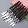 7Pcs/Set Stainless Steel Oil Painting Knives Artist Crafts Spatula Palette Knife Oil Painting Mixing Knife Scraper Art Tools 1