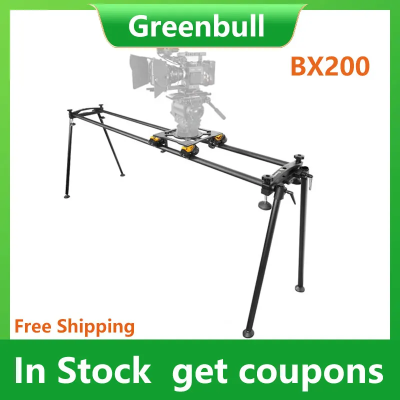 Greenbull Bx200 Film Camera Slider Kit Di Scorrimento Per Puleggia Fotografica Portatile Per Videocamera Rossa Fs7 Con Ciotola Da 75Mm E 100Mm