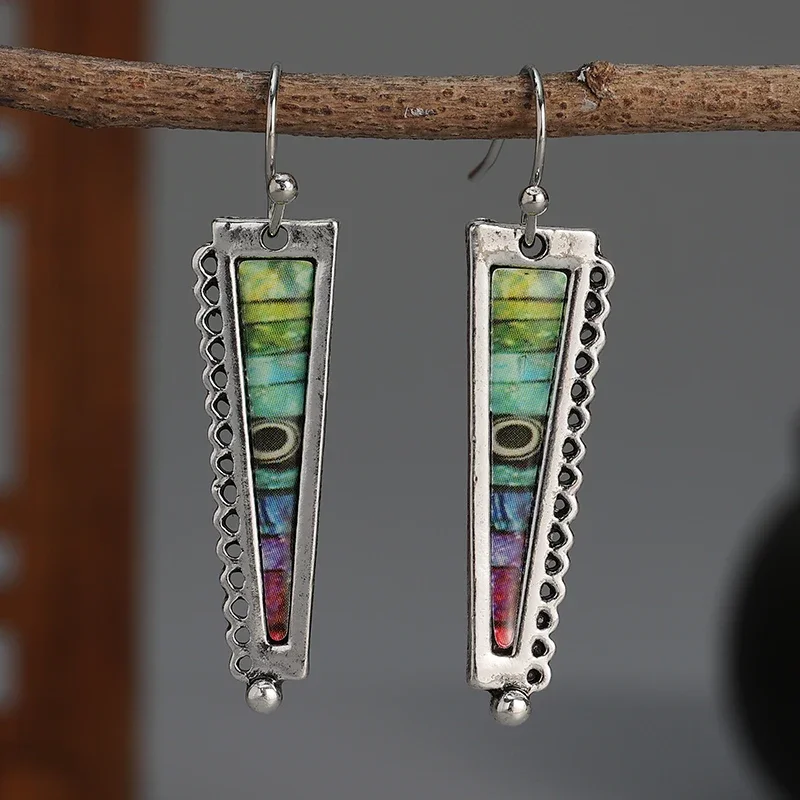 

New Retro Bohemian Women's Earrings, Silver Long Classic 2023 Women's Luxury Jewelry Accessories for Women