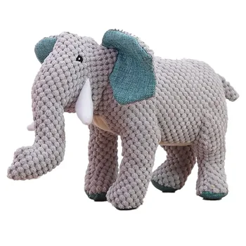 Squeaky Pet Toys for Medium Large Dogs Plush Puppy Big Dog Chew Toys Animals Shape Dog Accessories Lion Dinosaur Pets Supplies 4