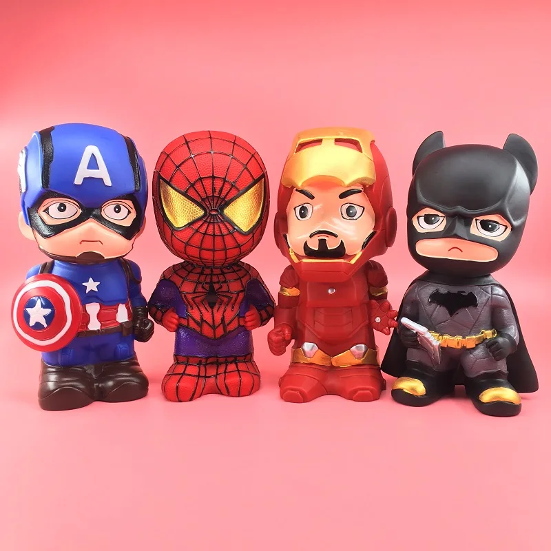 1pcs Disney Iron Spiderman Piggy Bank Kid Boy Birthday Gift Children Paper Coin Safe Banking Cartoon Money Box Savings