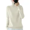Women's Long Sleeved Knitted Sweater Standing Collar Autumn Winter Top Sweater Women Sweaters for Autumn Winter Women Clothing 6