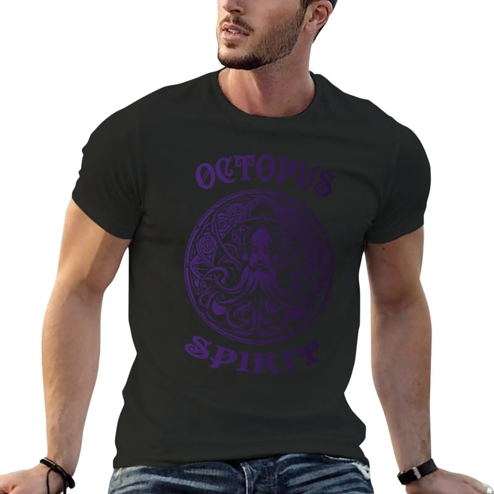 

New Octopus Spirit - Indigo T-Shirt Anime t-shirt plus size t shirts cute tops Short sleeve tee men