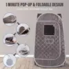 Sauna Set Portable Steam Sauna Personal Home Spa with 4L & 1500W Large Steam Generator for Relaxation Folding Sauna 4