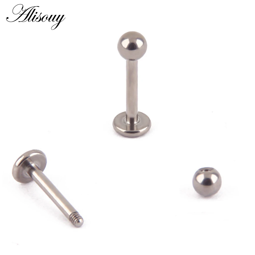 1PC 16G 20G Length 6mm Stainless Steel Gold Color Ball Lip Ring Labret Helix Tragus Ear Piercing Body Jewelry Women piercing jewelry body piercing jewelry body jewelry ear piercing jewelry body piercing earrings