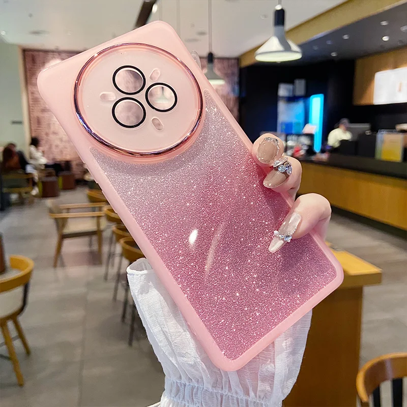 Glitter Shockproof Phone Case with Lens Protection and Soft TPU Shell