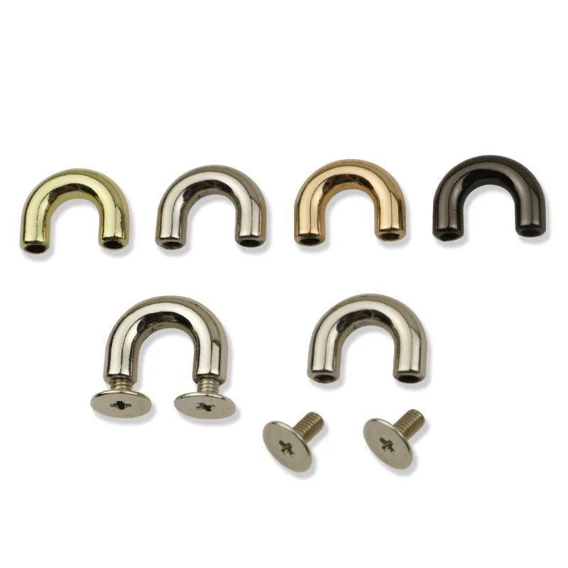 

7mm Handbag Hardware Accessories U Rings For Connector Bag D Ring Arch Bridge Buckle