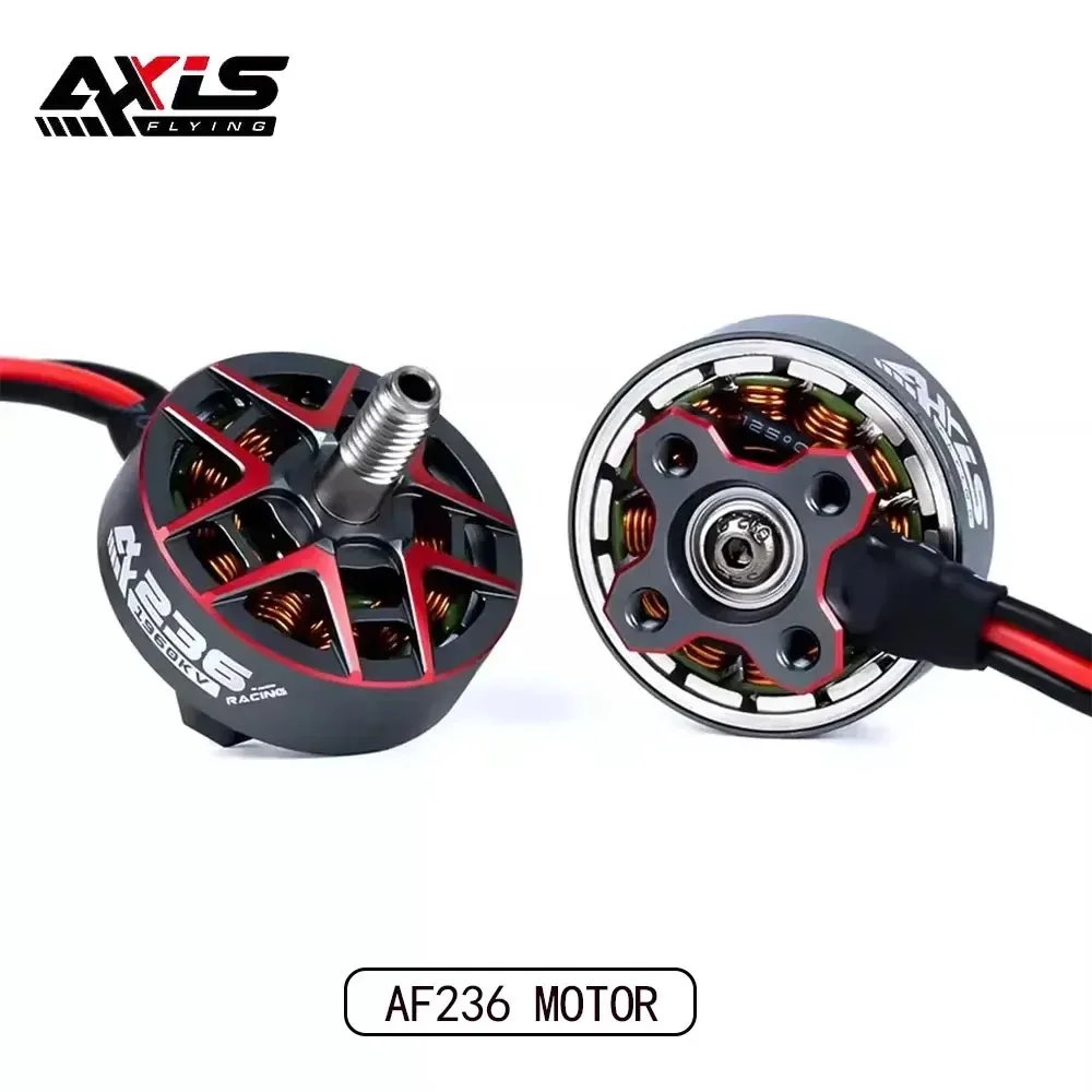 Axisflying AF236, 4 шт., бесщеточный двигатель, комбинированный гоночный двигатель 1960 кВ/2100 кВ 6S для Mark4 5 6 дюймов, рама FPV дрона thumbnail 6