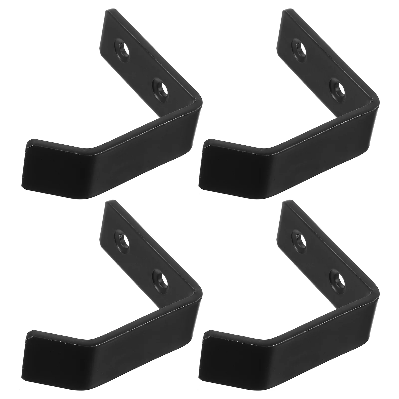 

4 Pcs Jack Wall Mount Bracket Brackets Heavy Duty Utility Hooks Metal Tools Hanging