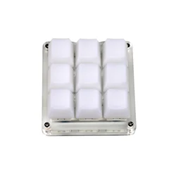 RGB Backlit Hotswap Mechanical Keyboard Numpad with Macro Functions (Milk Caps Kit 1)