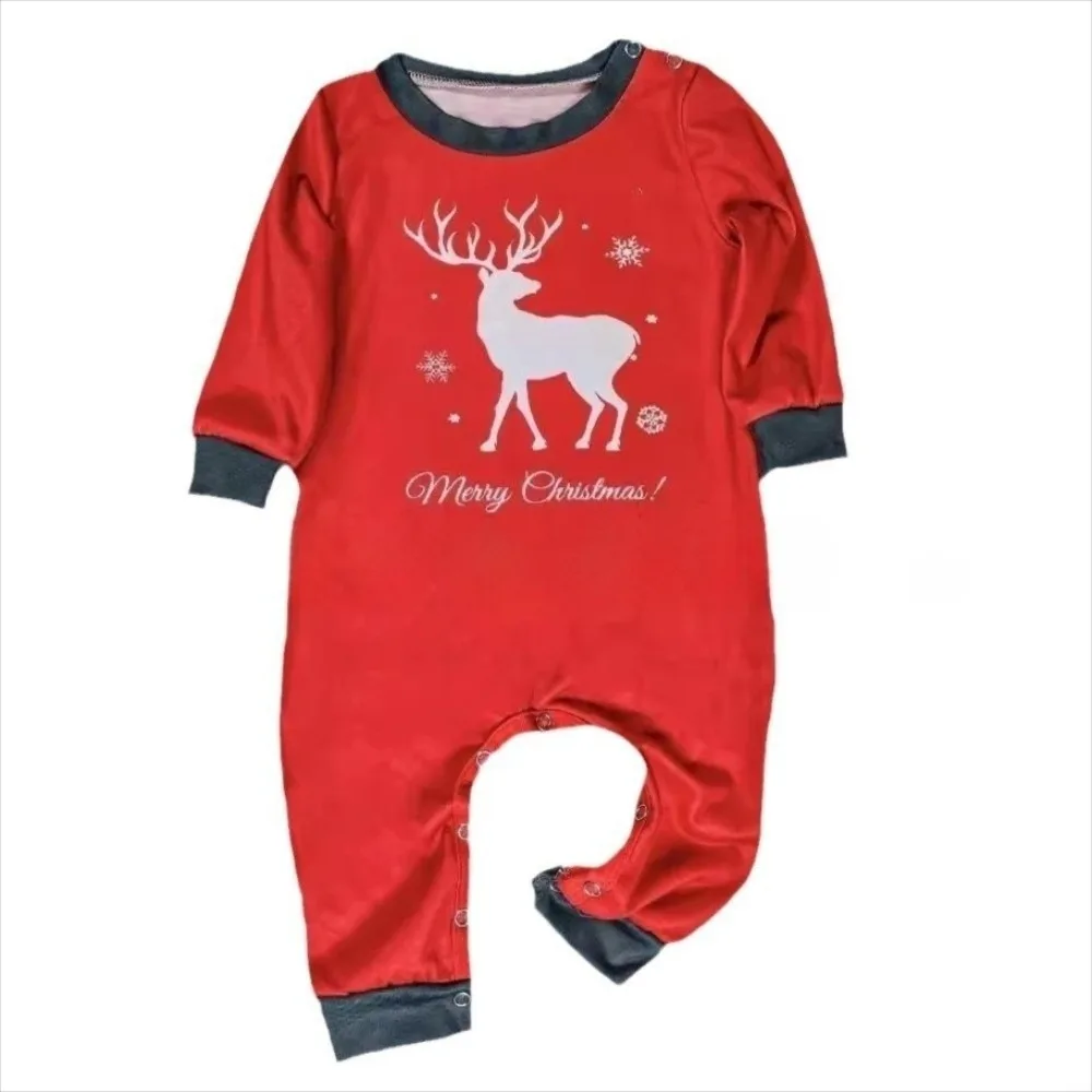 Christmas Family Pyjamas Set Soft Polyester Cotton Loungewear