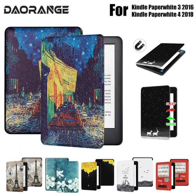 For 2021 Kindle Paperwhite 5 Case Funda Kindle 10th Generation 2019  Paperwhite 3 2 1 4 Cover Protective Shell Flip E-book Capa - AliExpress