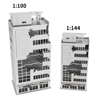1:144 1:100 N Scale Battle Damaged AEON Building Destroyed House Battle Building ABS Plastic Model 2