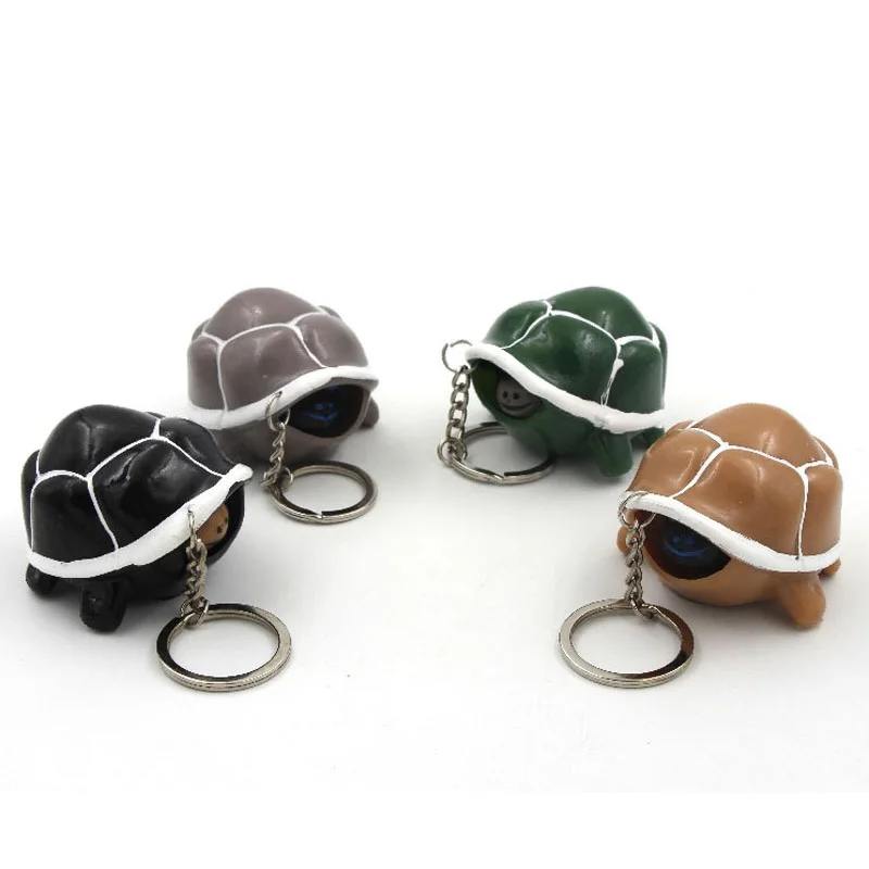 Fidget Toy Tortoise Keychains Squeeze Toy Cute Tortoise Telescopic Head Cartoon Turtle Stress Relief Pops It Funny Gift for Kids