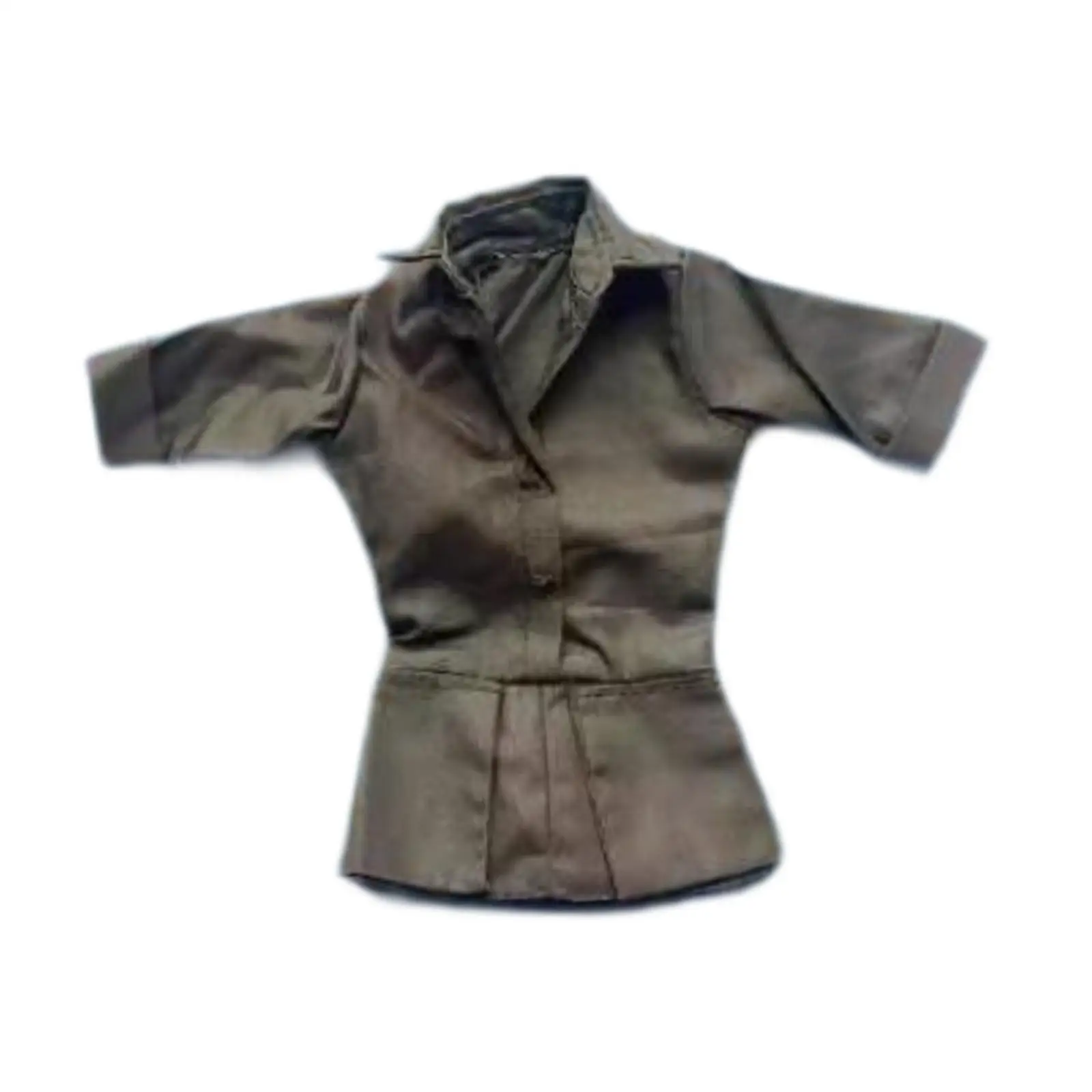 1/6 Scale Girl Long Sleeve Shirt Dress Clothing Casual Action Figure Clothes Summer Beach Dress for 12'' Female Action Figure