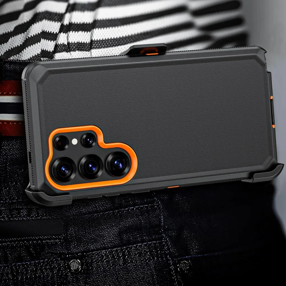 Heavy Duty Rugged Defender Armor Case with Belt Clip and Anti-Drop Protection