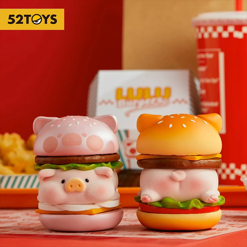 Original 52TOYS LULU THE PIGGY Hamburger Series Hanging