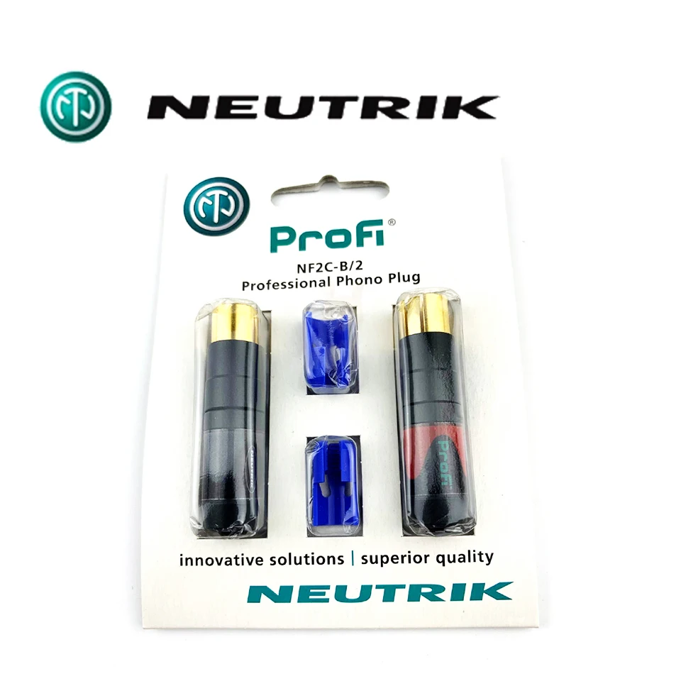 

2pcs Original authentic Swiss neutrik NF2C-B RCA Plug Cable Connectors for Speaker Audio for audio cables