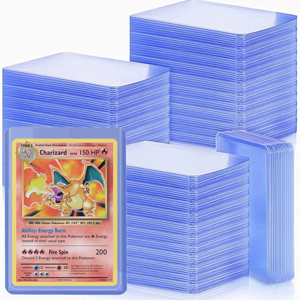 Pokemon Card Protector Sleeves Transparent Yugioh Baseball Cards Hard  Plastic Protector Display Album Folder Game Binder Holder - Game Collection  Cards - AliExpress