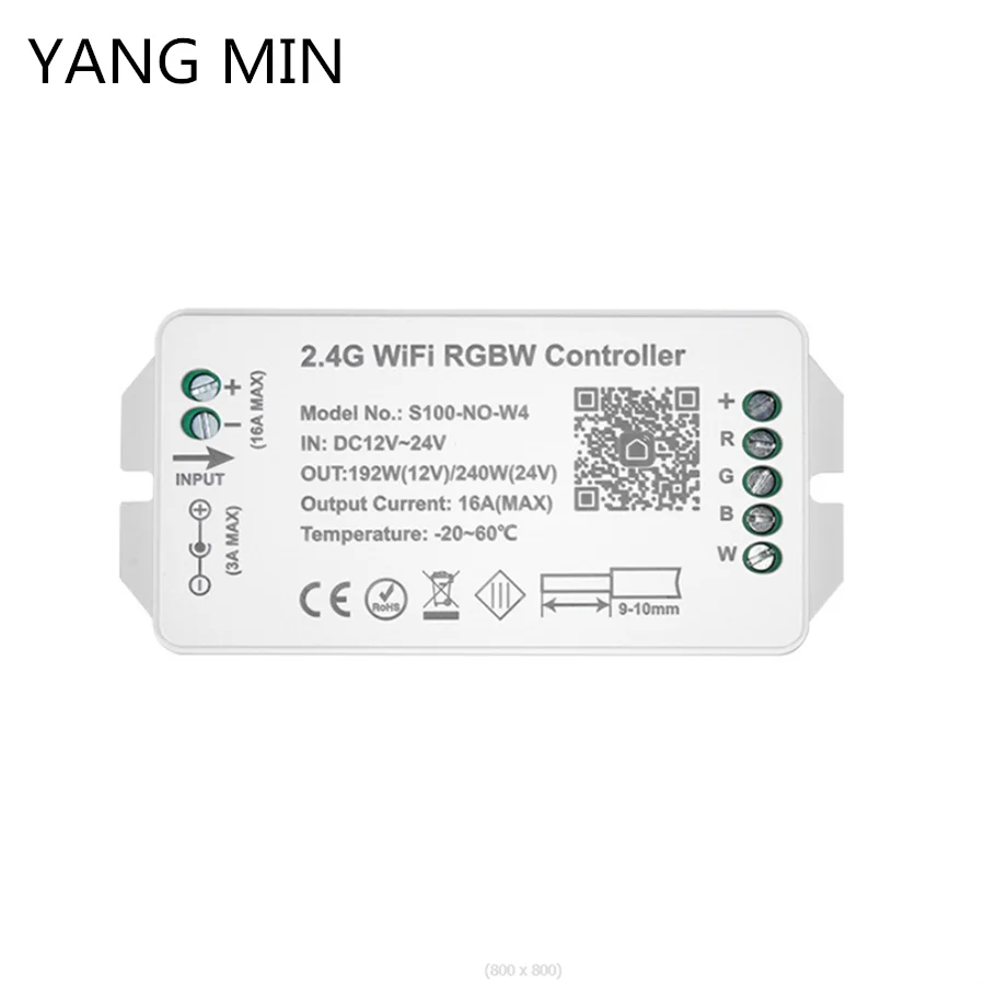 free shipping hot selling 4 channel led rf controller rgbw rgb multfunction controller 12 24vdc Free Shipping Popular selling LED Controller Tuya WiFi Control RGB RGBW RGBCCT Bicolor 5-in-1 LED Strip Light Controller