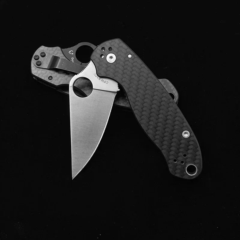 C223 PARA 3 Ball Bearing Carbon Fiber a Folding Knife Outdoor Camping Hunting Pocket Kitchen EDC Knife 3