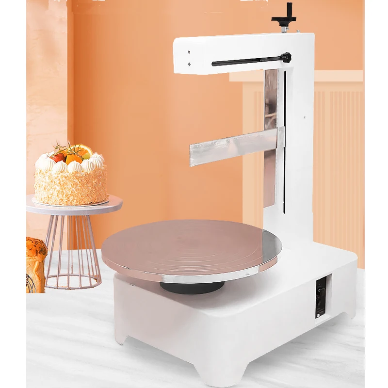 Hot Selling Birthday Cake Machine with Adjustable Speed 4-14 Inch Cake Cream Decotator for Bakery