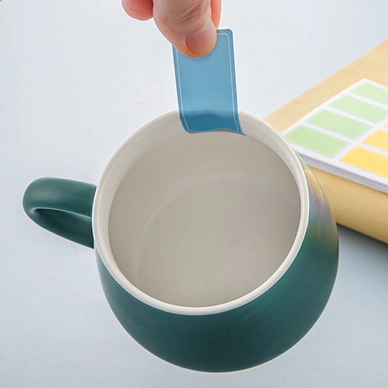 10PCS Self-adhesive Lable Stickers Colorful Handwritten Label Stickers Index Classification Waterproof School Office Supplies