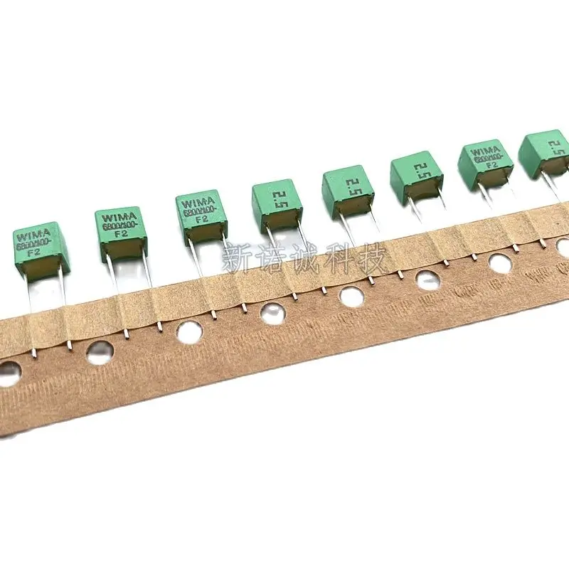 

10pcs/German Weimar Capacitor WIMA 100V 682 0.0068UF 100V 6800PF FKP2 Foot Distance 5mm
