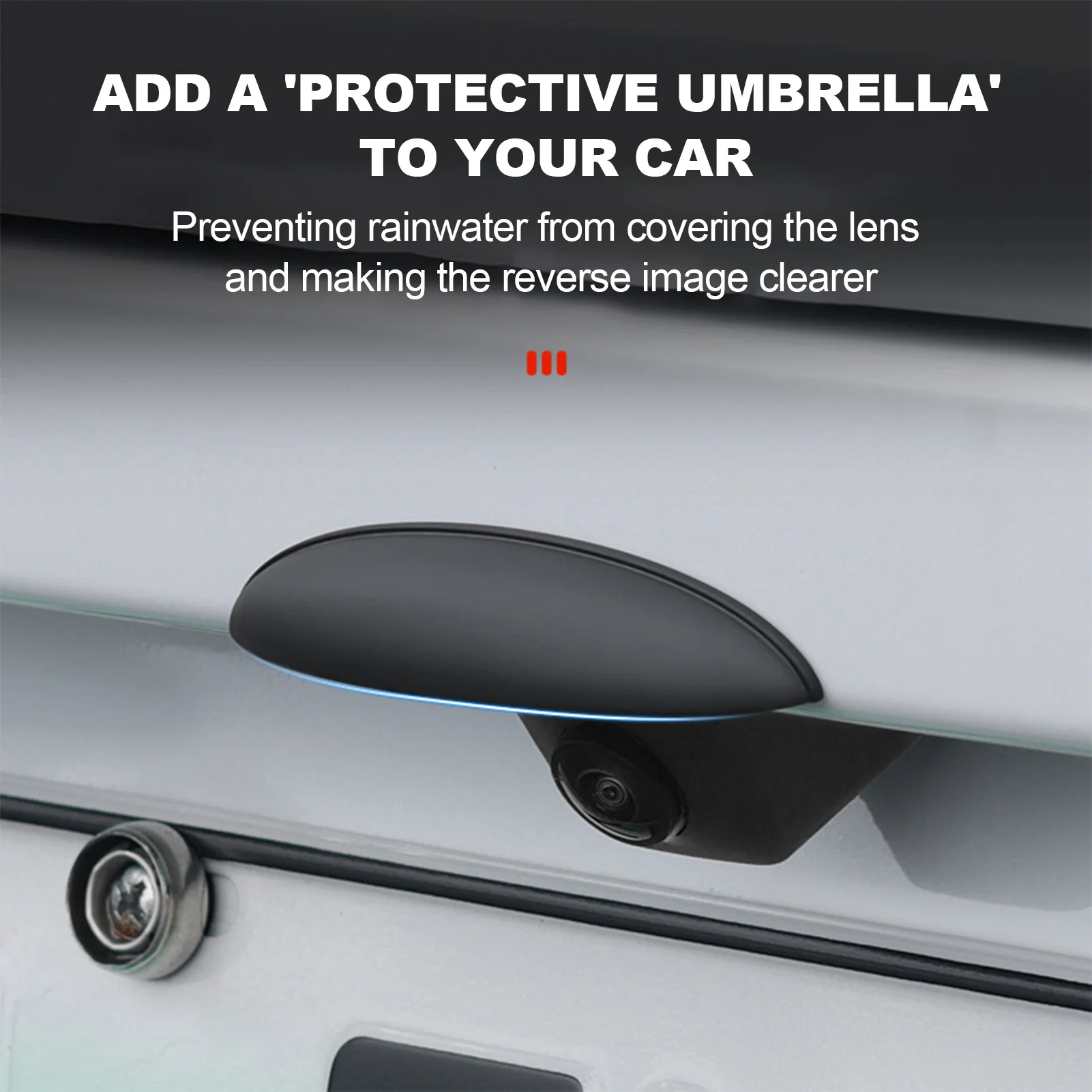 Waterproof Rear Backup Camera Rain Cover with Clear Image Technology and Easy Non-Destructive Installation