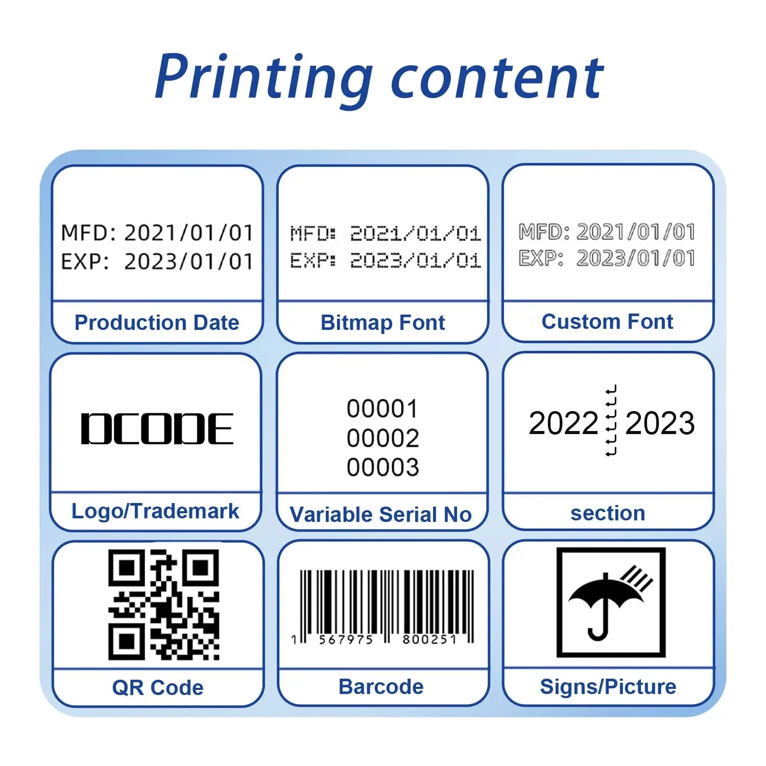 1309S 25.4mm High Quality TIJ Online Handheld Inkjet Printer Ink Cartridge Fast
