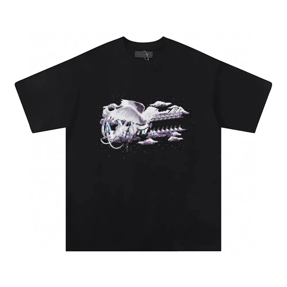 Summer New Men's Tees Tops Korn Womens T Shirt Fashion Print Street Style Short Sleeve Cotton Plus Size Round Neck Man T-shirt