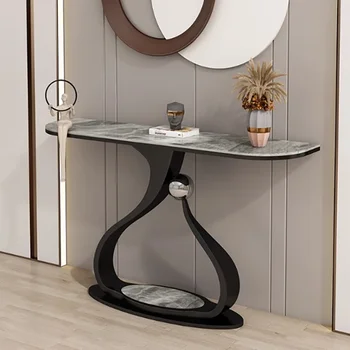 Tavoli Console di Design Nordico Glamour, Estetica Moderna e Semplice, Tavoli Console di Lusso per Ingresso e Soggiorno