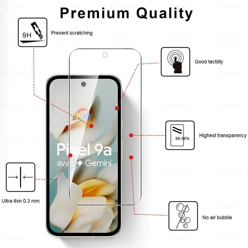5-Pack Premium Protective Glass Screen Protectors