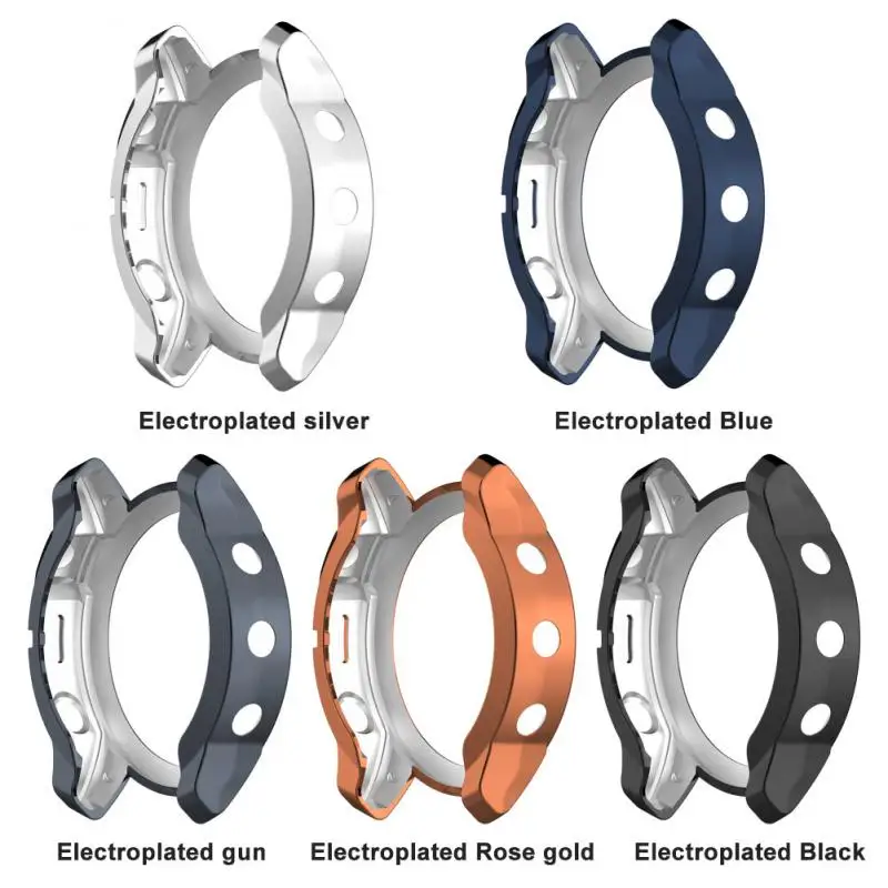

Cover For Garmin fenix 7 7X 7S/Fenix7X 7S Sapphire Solar Silicone Smart Watch Protector Shell Edge TPU Plating Protection Sleeve