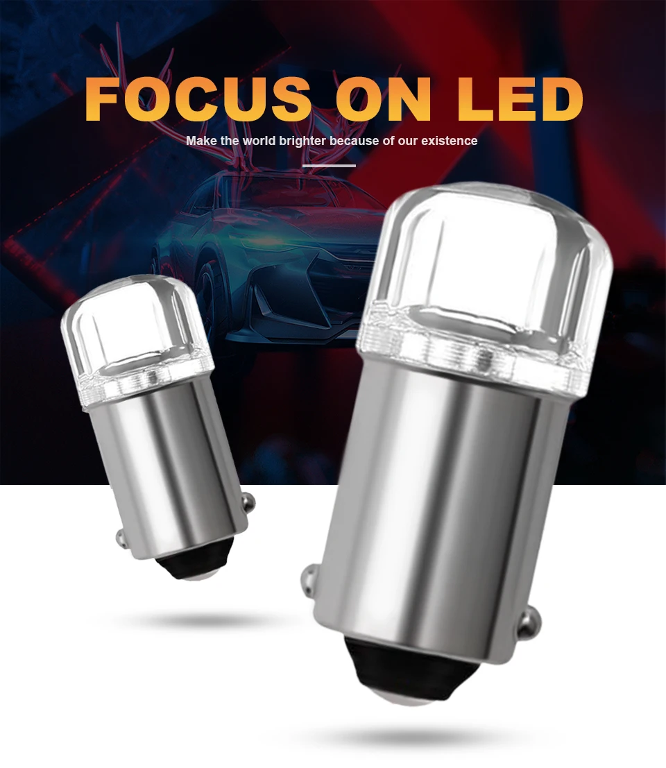 2835 SMD Dash Light Bulbs 10-Pack 6V BA9S LED Bulbs – White 6000K Dash, Map, & Side Marker Lights For Cars BA9S LED Bulbs 6V - Foto 6