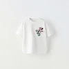 Disney Clothes Summer New Short Sleeve Tops Boys Cartoon Print Crewneck Base Shirt Children Fashion Wear Thin All-match Tees 6