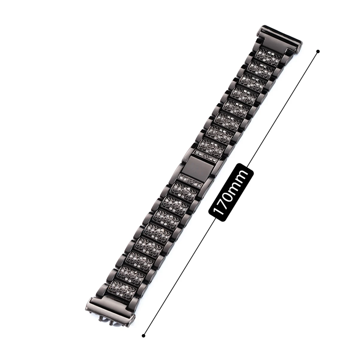 Luxury Bling Diamond Stainless Steel Strap – Elegant Women's Bracelet Accessory