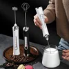 USB Electric Milk Frother,Coffee Maker Blender,Kitchen Mini Wireless Egg Beater,HUand Cream Mixer,Automatic Rotary Whisk Stirrer 5