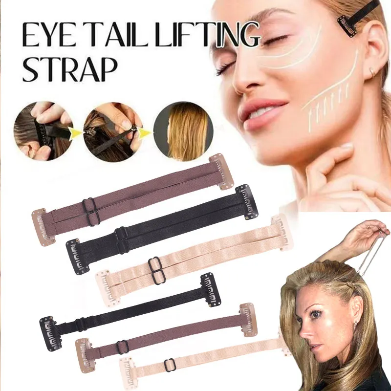 Stretching Straps For Lift Eyes And Eyebrowns Adjustable Elastic Band For  Face Lift Hair Band With Clip Anti Wrinkle Face Tape