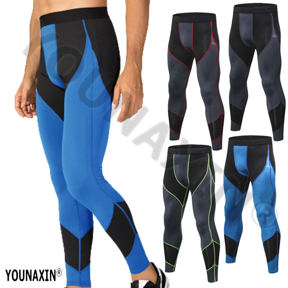 Men Yoga Sports Trousers Tight Long Pants Gym Fitness Running Workout Training Exercise Cycling Leggings Quick Dry S M L XL 2XL
