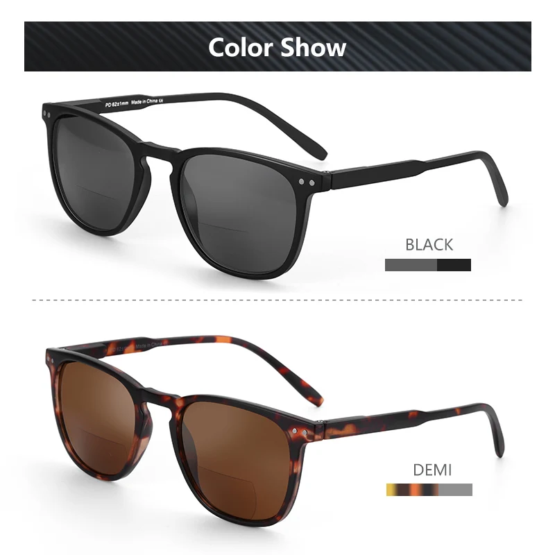 ZENOTTIC Fashion Reading Glasses Sunglasses With Diopters Square UV-resistant Men Women Reader Hyperopia Presbyopia Eyeglasses