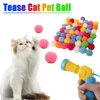 Cat Toys Interactive Launch Training Toy For Pet Kitten Creative Mini Shooting Gun Games Stretch Plush Ball Toys Pet Supplies 2