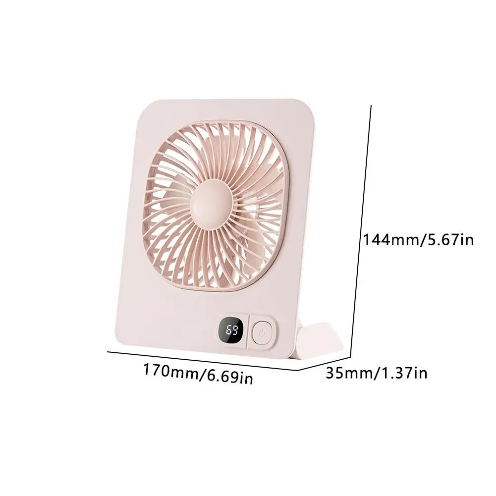 USB Rechargeable Magnetic Mini Desk Fan Portable Quiet Cooling Fan for Office 6